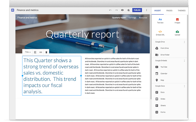 quarterly report